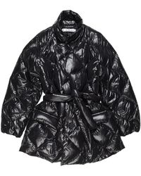 Acne Studios - Quilted Belted Padded Coat - Lyst