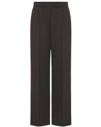 The Row - Belt-Loop Wool Casual Pants - Lyst