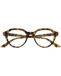 Gucci - Eyewear Round Frame Glasses - Lyst