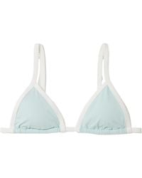 Marysia Swim - Porto Two-Tone Triangle Bikini Top - Lyst