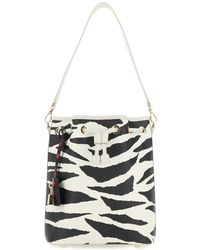 MCM - Zebra-Printed Ruched Tote Bag - Lyst
