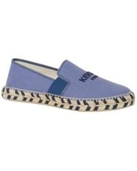 KENZO - Logo Embroidered Espadrilles - Lyst