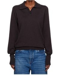 Studio Nicholson - Sark Knit Polo Shirt - Lyst