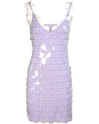 Rabanne - Sequin-Embellished Sleeveless Mini Dress - Lyst