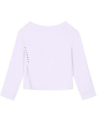 Emporio Armani - Side Button Long-Sleeve Top - Lyst