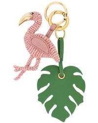 Chloé - Chloé Symbols Flamingo Key Ring Bag Charm - Lyst