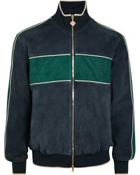 CASABLANCA - High-Neck Leather Jacket - Lyst