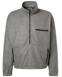 AURALEE - Silk Fleece Half-Zip Sweatshirt - Lyst