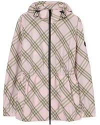 Burberry - Check Whitstable Hooded Jacket - Lyst