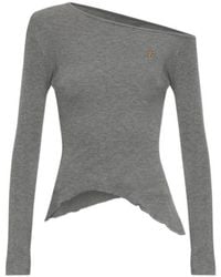 Vivienne Westwood - Stretch Rib-Knit T-Shirt - Lyst