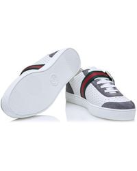 Gucci - Wave Dot Web Striped Strap Casual Shoes - Lyst