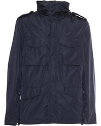 Aspesi - Utilitarian Vento Jacket With High Collar - Lyst