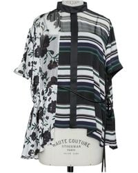 Sacai - Short-Sleeve Blouse - Lyst