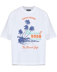 DSquared² - Pattern-Printed Crewneck T-Shirt - Lyst