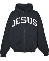 Vetements - Jesus Christ Zip Up Hoodie - Lyst