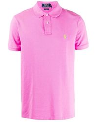 Polo Ralph Lauren - Logo Embroidered Short-Sleeved Polo Shirt - Lyst