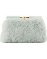 Dolce & Gabbana - Marlene Leather-Trimmed Shearling Shoulder Bag - Lyst