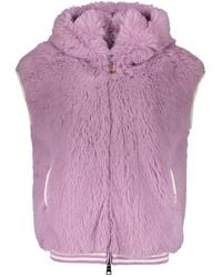Herno - Hooded Faux Fur Gilet - Lyst