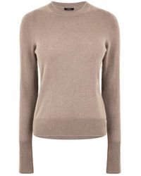 JOSEPH - Crew Neck Long Sleeve Sweater - Lyst
