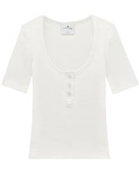 Courreges - Holistic Snaps 90's Ribbed T-Shirt - Lyst