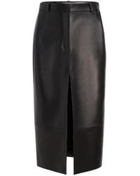 KHAITE - Anden Midi Skirt - Lyst