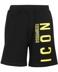 DSquared² - Icon Logo Track Shorts - Lyst