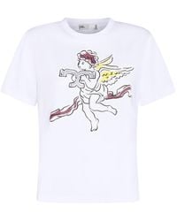 Tory Burch - Printed Short Sleeve T-Shirt - Lyst
