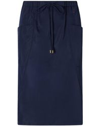 Alaïa - Alaïa Drawstring Shell Skirt - Lyst