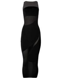 Wolford - Sheer Panel Maxi Dress - Lyst