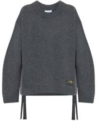 Ganni - Logo Patch Oversized Jumper - Lyst