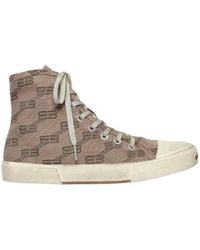 Balenciaga - Paris High-Top Laced Sneakers - Lyst