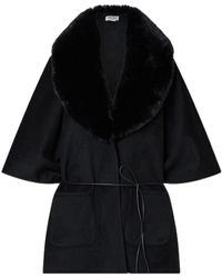 Liu Jo - Synthetic Shearling Poncho - Lyst