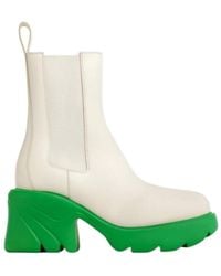 Bottega Veneta - Logo Chelsea Short Boots - Lyst