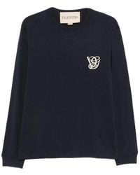 Valentino - Long-Sleeved Graphic T-Shirt - Lyst