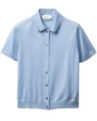 Versace - Short-Sleeve Button Cardigan - Lyst