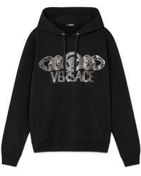 Versace - Medusa On Chain Drawstring Hoodie - Lyst