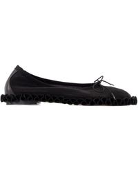 Simone Rocha - Frilled Mesh Slip-On Ballet Flats - Lyst