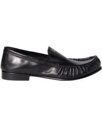 Miu Miu - Logo-Embossed Loafers - Lyst