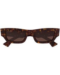 Gucci - Eyewear Rectangle Frame Sunglasses - Lyst