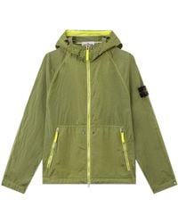 Stone Island - Hooded Jacket With Light Water And Wind Resistance - Lyst
