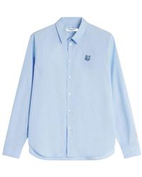 Maison Kitsuné - Maison Kitsuné Fox Embroidered Shirt - Lyst