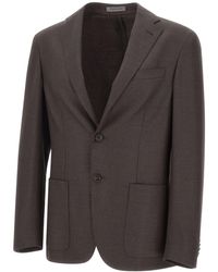 Corneliani - Textured Two-Button Blazer - Lyst