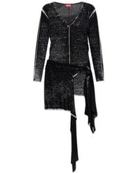 DIESEL - Tie-Detail Asymmetric Dress - Lyst