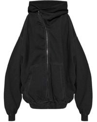 Rick Owens - Oversized Zip-Up Hoodie - Lyst