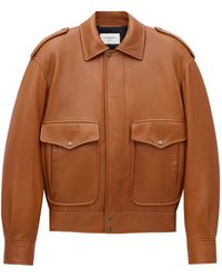 Saint Laurent - Oversized Button Detailed Jacket - Lyst