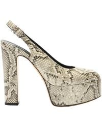 Casadei - Patty Platform Slingback Heeled Sandals - Lyst