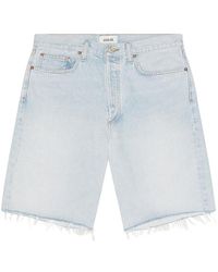 Agolde - Denim Shorts With Belt Loops - Lyst