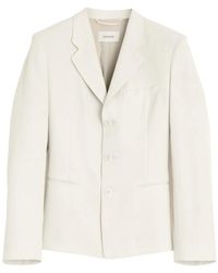 Lemaire - Single-Breasted Tailored Blazer - Lyst