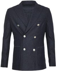 Tonello - Double-Breasted Flannel Jacket - Lyst