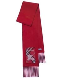 Burberry - Check Label Cashmere Scarf - Lyst